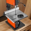 image:imageVEVOR Band Saw 10Inch TwoSpeed Benchtop Bandsaw with 373W 12 HP Motor 6 in Max Cutting Height 132 x 134 in Cast Iron Table with 360 Work Light Miter Gauge Fence Band Saw for Woodworking2126 x 1969 x 3543 in