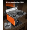 image:imageVEVOR Band Saw 10Inch TwoSpeed Benchtop Bandsaw with 373W 12 HP Motor 6 in Max Cutting Height 132 x 134 in Cast Iron Table with 360 Work Light Miter Gauge Fence Band Saw for Woodworking1870 x 1496 x 2874 in