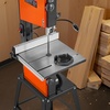 image:imageVEVOR Band Saw with Stand 10Inch TwoSpeed Benchtop Bandsaw 373W 12 HP 6 in Max Cutting Height 132 x 134 in Cast Iron Table with 360 Work Light Miter Gauge Fence Band Saw for Woodworking