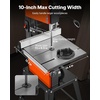 image:imageVEVOR Band Saw with Stand 10Inch TwoSpeed Benchtop Bandsaw 373W 12 HP 6 in Max Cutting Height 132 x 134 in Cast Iron Table with 360 Work Light Miter Gauge Fence Band Saw for Woodworking