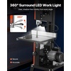 image:imageVEVOR Band Saw with Stand 10Inch TwoSpeed Benchtop Bandsaw 373W 12 HP 6 in Max Cutting Height 132 x 134 in Cast Iron Table with 360 Work Light Miter Gauge Fence Band Saw for Woodworking