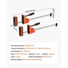 image:imageVEVOR Bar Clamps for Woodworking 2Pack 24 inch Parallel Clamp Set FClamp with 1500 lbs Load Limit Even Pressure Highstrength Plastic and Carbon Steel for Woodworking Metal Working Orange24