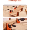 image:imageVEVOR Bar Clamps for Woodworking 2Pack 24 inch Parallel Clamp Set FClamp with 1500 lbs Load Limit Even Pressure Highstrength Plastic and Carbon Steel for Woodworking Metal Working Orange24