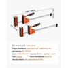 image:imageVEVOR Bar Clamps for Woodworking 2Pack 24 inch Parallel Clamp Set FClamp with 1500 lbs Load Limit Even Pressure Highstrength Plastic and Carbon Steel for Woodworking Metal Working Orange30