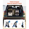 image:imageVEVOR Beach Cart with Large Wheels for Sand 165 lbs Load Capacity Heavy Duty Folding Beach Wagon with 10 Solid Wheels Insulated Cooler Bag Umbrella Holder Holds 4 Chairs for Camping amp Fishing
