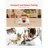 image:imageVEVOR Bench Buffer Polisher 12HP Polishing and Buffing Machine 0 to 8000RPM Benchtop Polisher with 2PCS 4 Cotton Wheel 3PCS 3 Abrasive Fiber Wheels amp Polishing Compound for Metal Jewelry Wood12HP4inch