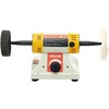 image:imageVEVOR Bench Buffer Polisher 12HP Polishing and Buffing Machine 0 to 8000RPM Benchtop Polisher with 2PCS 4 Cotton Wheel 3PCS 3 Abrasive Fiber Wheels amp Polishing Compound for Metal Jewelry Wood12HP4inchStylobate