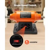 image:imageVEVOR Bench Buffer Polisher 12HP Polishing and Buffing Machine 0 to 8000RPM Benchtop Polisher with 2PCS 4 Cotton Wheel 3PCS 3 Abrasive Fiber Wheels amp Polishing Compound for Metal Jewelry Wood34HP8inch