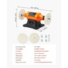 image:imageVEVOR Bench Buffer Polisher 12HP Polishing and Buffing Machine 0 to 8000RPM Benchtop Polisher with 2PCS 4 Cotton Wheel 3PCS 3 Abrasive Fiber Wheels amp Polishing Compound for Metal Jewelry Wood34HP8inch