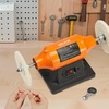 image:imageVEVOR Bench Buffer Polisher 12HP Polishing and Buffing Machine 0 to 8000RPM Benchtop Polisher with 2PCS 4 Cotton Wheel 3PCS 3 Abrasive Fiber Wheels amp Polishing Compound for Metal Jewelry Wood12HP6inch