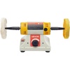 image:imageVEVOR Bench Buffer Polisher 12HP Polishing and Buffing Machine 0 to 8000RPM Benchtop Polisher with 2PCS 4 Cotton Wheel 3PCS 3 Abrasive Fiber Wheels amp Polishing Compound for Metal Jewelry Wood12HP4inch