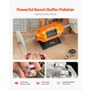 image:imageVEVOR Bench Buffer Polisher 12HP Polishing and Buffing Machine 0 to 8000RPM Benchtop Polisher with 2PCS 4 Cotton Wheel 3PCS 3 Abrasive Fiber Wheels amp Polishing Compound for Metal Jewelry Wood12HP8inch