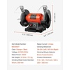 image:imageVEVOR Bench Grinder 8inch Variable Speed Bench Grinder 20003450RPM Table Grinders with 550W 50A 34Hp Induction Motor 3660Grit Grinding Wheel amp Adjustable Eye Shield for Sharpening Grinding8 inch550W