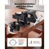 image:imageVEVOR Bench Vise 5 Jaw Width 5 Max Jaw Opening Multipurpose Vise with 360 Swivel Locking Base 28 Throat Depth Heavy Duty Ductile Iron Workbench Vise with Anvil for Clamping Round Pipes4inch