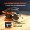 image:imageVEVOR Bench Vise 5 Jaw Width 5 Max Jaw Opening Multipurpose Vise with 360 Swivel Locking Base 28 Throat Depth Heavy Duty Ductile Iron Workbench Vise with Anvil for Clamping Round Pipes45 Inch