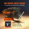 image:imageVEVOR Bench Vise 5 Jaw Width 5 Max Jaw Opening Multipurpose Vise with 360 Swivel Locking Base 28 Throat Depth Heavy Duty Ductile Iron Workbench Vise with Anvil for Clamping Round Pipes6inch
