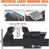 image:imageVEVOR Bench Vise 5 Jaw Width 5 Max Jaw Opening Multipurpose Vise with 360 Swivel Locking Base 28 Throat Depth Heavy Duty Ductile Iron Workbench Vise with Anvil for Clamping Round Pipes6inch