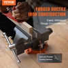 image:imageVEVOR Bench Vise 5 Jaw Width 5 Max Jaw Opening Multipurpose Vise with 360 Swivel Locking Base 28 Throat Depth Heavy Duty Ductile Iron Workbench Vise with Anvil for Clamping Round Pipes45 Inch
