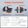 image:imageVEVOR Bench Vise 5 Jaw Width 5 Max Jaw Opening Multipurpose Vise with 360 Swivel Locking Base 28 Throat Depth Heavy Duty Ductile Iron Workbench Vise with Anvil for Clamping Round Pipes45 Inch