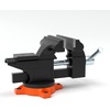 image:imageVEVOR Bench Vise 5 Jaw Width 5 Max Jaw Opening Multipurpose Vise with 360 Swivel Locking Base 28 Throat Depth Heavy Duty Ductile Iron Workbench Vise with Anvil for Clamping Round Pipes45 Inch
