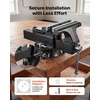 image:imageVEVOR Bench Vise 5 Jaw Width 5 Max Jaw Opening Multipurpose Vise with 360 Swivel Locking Base 28 Throat Depth Heavy Duty Ductile Iron Workbench Vise with Anvil for Clamping Round Pipes10inch