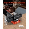 image:imageVEVOR Bench Vise 65 Jaw Width 65 Forward amp93 Reverse Opening 360Degree Swivel Locking Base Multipurpose Workbench wAnvil Heavy Duty Ductile Iron wBolts amp Nuts for Drilling Pipe Cutting55inch