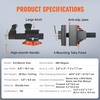 image:imageVEVOR Bench Vise 65 Jaw Width 65 Forward amp93 Reverse Opening 360Degree Swivel Locking Base Multipurpose Workbench wAnvil Heavy Duty Ductile Iron wBolts amp Nuts for Drilling Pipe Cutting65 Inch