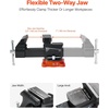 image:imageVEVOR Bench Vise 65 Jaw Width 65 Forward amp93 Reverse Opening 360Degree Swivel Locking Base Multipurpose Workbench wAnvil Heavy Duty Ductile Iron wBolts amp Nuts for Drilling Pipe Cutting55inch