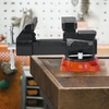 image:imageVEVOR Bench Vise 65 Jaw Width 65 Forward amp93 Reverse Opening 360Degree Swivel Locking Base Multipurpose Workbench wAnvil Heavy Duty Ductile Iron wBolts amp Nuts for Drilling Pipe Cutting55inch