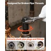image:imageVEVOR Bolt Extractor Kit 65 Pieces Easy Out Screw Extractor Set Lug Nut Removal Tool with Left Hand Drill Bit Set for Removing Damaged Frozen Broken Rusted RoundedOff Bolts Nuts amp Screws9 PCS
