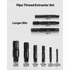 image:imageVEVOR Bolt Extractor Kit 65 Pieces Easy Out Screw Extractor Set Lug Nut Removal Tool with Left Hand Drill Bit Set for Removing Damaged Frozen Broken Rusted RoundedOff Bolts Nuts amp Screws9 PCS