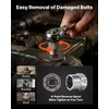 image:imageVEVOR Bolt Extractor Kit 65 Pieces Easy Out Screw Extractor Set Lug Nut Removal Tool with Left Hand Drill Bit Set for Removing Damaged Frozen Broken Rusted RoundedOff Bolts Nuts amp Screws33 PCS