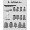 image:imageVEVOR Bolt Extractor Kit 65 Pieces Easy Out Screw Extractor Set Lug Nut Removal Tool with Left Hand Drill Bit Set for Removing Damaged Frozen Broken Rusted RoundedOff Bolts Nuts amp Screws16 PCS