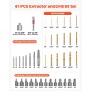 image:imageVEVOR Bolt Extractor Kit 65 Pieces Easy Out Screw Extractor Set Lug Nut Removal Tool with Left Hand Drill Bit Set for Removing Damaged Frozen Broken Rusted RoundedOff Bolts Nuts amp Screws41 PCS