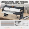 image:imageVEVOR Box and Pan Brake 24in Portable Metal Bender with 0135 Bending Angle Capable of Handling 20 Gauge Low Carbon Steel amp 14 Gauge Aluminum with 5 Adjustable Fingers for Sheet Metal Bending