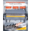 image:imageVEVOR Box and Pan Brake 48 in Sheet Metal Bending Brake 12Gauge Mild Steel Capacity 0135 Degree Adjustable Metal Bender Machine with 8 Fingers HeavyDuty Aluminum Folder for Precise Bending