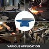 image:imageVEVOR Cast Steel Anvil 105 Lbs DoubleHorn Anvil with Large Countertop and Stable Base High Hardness Rugged Round Horn Anvil Blacksmith for Bending ShapingBlue 100LBs