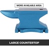 image:imageVEVOR Cast Steel Anvil 105 Lbs DoubleHorn Anvil with Large Countertop and Stable Base High Hardness Rugged Round Horn Anvil Blacksmith for Bending ShapingBlue 100LBs