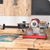 image:imageVEVOR Circular Saw Blade Sharpener 370W Rotary Angle Mill Grinder with Water Tank Water Injection Grinding Sharpening Machine amp 6 Saw Centerings 5inch Grinding Wheel for Carbide Tipped Saw BladesDry Grind