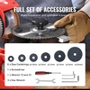 image:imageVEVOR Circular Saw Blade Sharpener 370W Rotary Angle Mill Grinder with Water Tank Water Injection Grinding Sharpening Machine amp 6 Saw Centerings 5inch Grinding Wheel for Carbide Tipped Saw BladesDry Grind