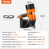 image:imageVEVOR Coil SidingFraming Nailer CN83N 2 to 314 15 Degree Pneumatic Siding Nail Gun with ToolLess Depth Adjustment 70120PSI Air Coil Nailer for Siding Sheathing Wooding Fencing DeckingCN83N2 to 314