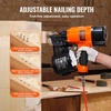 image:imageVEVOR Coil SidingFraming Nailer CN83N 2 to 314 15 Degree Pneumatic Siding Nail Gun with ToolLess Depth Adjustment 70120PSI Air Coil Nailer for Siding Sheathing Wooding Fencing DeckingCN83N2 to 314