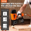 image:imageVEVOR Coil SidingFraming Nailer CN83N 2 to 314 15 Degree Pneumatic Siding Nail Gun with ToolLess Depth Adjustment 70120PSI Air Coil Nailer for Siding Sheathing Wooding Fencing DeckingCN65114 to 212