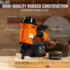 image:imageVEVOR Coil SidingFraming Nailer CN83N 2 to 314 15 Degree Pneumatic Siding Nail Gun with ToolLess Depth Adjustment 70120PSI Air Coil Nailer for Siding Sheathing Wooding Fencing DeckingMCN70134 to 234