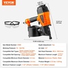 image:imageVEVOR Coil SidingFraming Nailer CN83N 2 to 314 15 Degree Pneumatic Siding Nail Gun with ToolLess Depth Adjustment 70120PSI Air Coil Nailer for Siding Sheathing Wooding Fencing DeckingCN65114 to 212