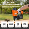 image:imageVEVOR Coil SidingFraming Nailer CN83N 2 to 314 15 Degree Pneumatic Siding Nail Gun with ToolLess Depth Adjustment 70120PSI Air Coil Nailer for Siding Sheathing Wooding Fencing DeckingMCN70134 to 234
