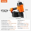 image:imageVEVOR Coil SidingFraming Nailer CN83N 2 to 314 15 Degree Pneumatic Siding Nail Gun with ToolLess Depth Adjustment 70120PSI Air Coil Nailer for Siding Sheathing Wooding Fencing DeckingMCN70134 to 234