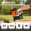 image:imageVEVOR Coil SidingFraming Nailer CN83N 2 to 314 15 Degree Pneumatic Siding Nail Gun with ToolLess Depth Adjustment 70120PSI Air Coil Nailer for Siding Sheathing Wooding Fencing DeckingCN65114 to 212