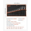 image:imageVEVOR Combination Wrench Set 32Piece SAE and Metric 12Point Box End and 15 Angled Open End Combination Wrenches with Roll Up Pouch Carbon Steel for General Household and Automotive RepairsRegular