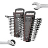 image:imageVEVOR Combination Wrench Set 32Piece SAE and Metric 12Point Box End and 15 Angled Open End Combination Wrenches with Roll Up Pouch Carbon Steel for General Household and Automotive RepairsRegular